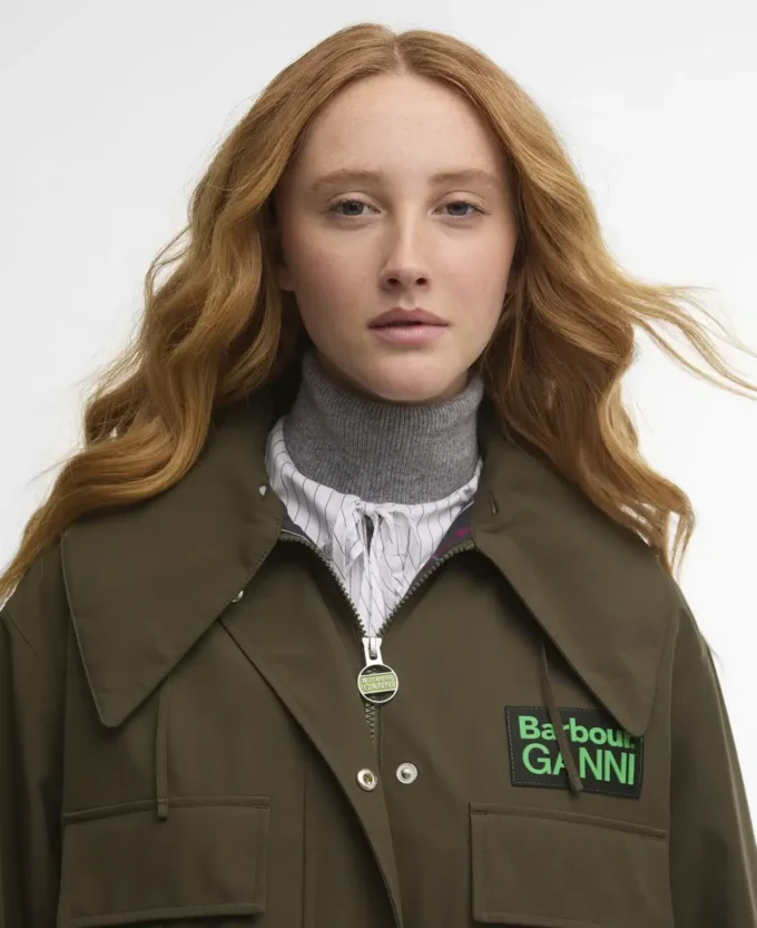 Barbour x GANNI Waterproof Parka Jacket